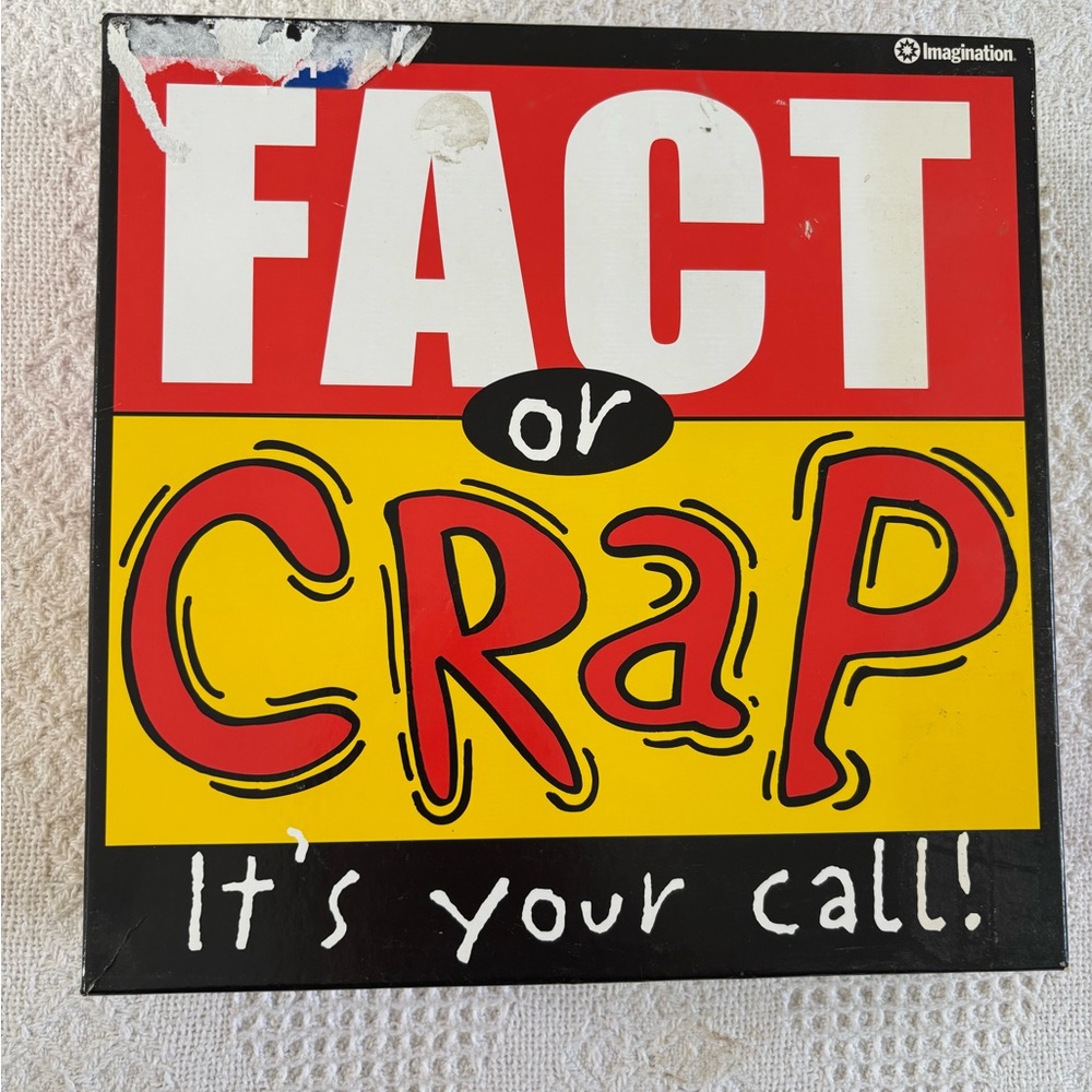 Fact or Crap Family Board Game Ages 8 + Preowned